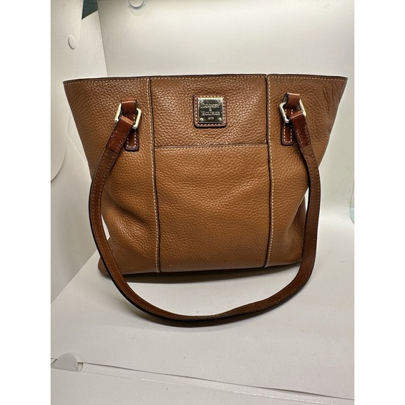 Dooney & Bourke‎ Caramel Lexington Sholder Bag Pebble Grain Tote Bag EUC! - Picture 1 of 14
